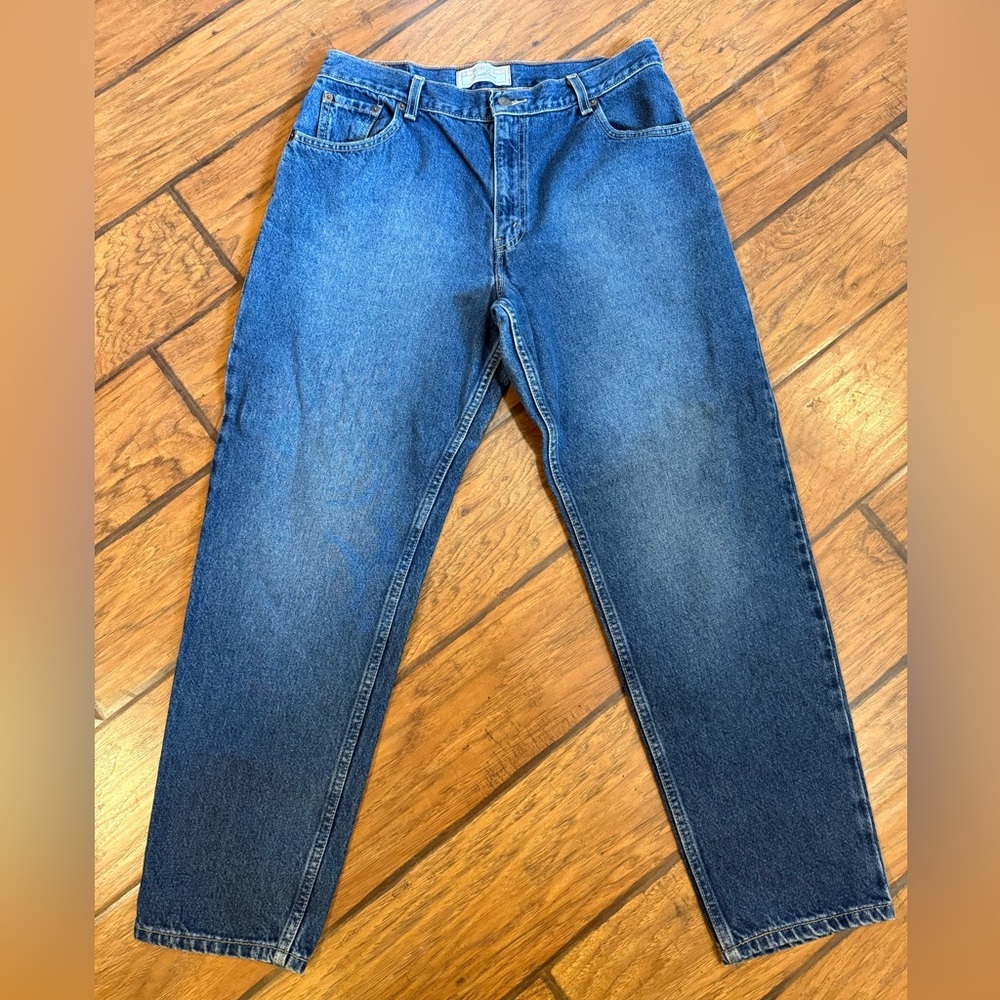Levis Vtg jeans womens misses 14 Short (32x29.5) blue Relaxed Tapered Y2K cotton